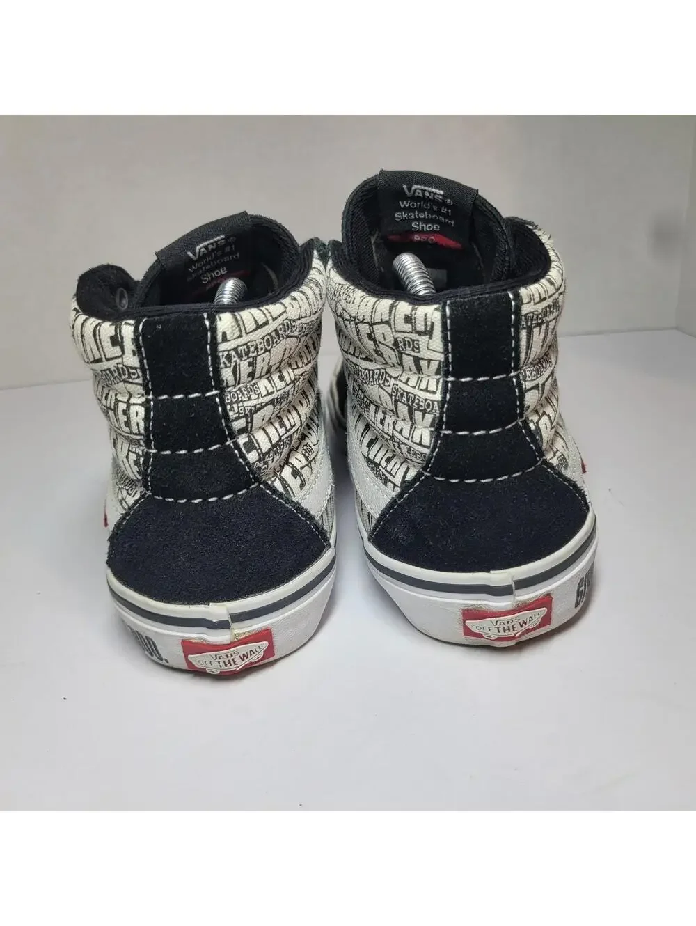 Vans Sk8-Hi Pro Baker Black White Skateboards Sneakers Sz 8.0